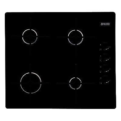 Zanussi ZGO63414BA Gas Hob, Black Zanussi ZGO63414BA Gas Hob, Black